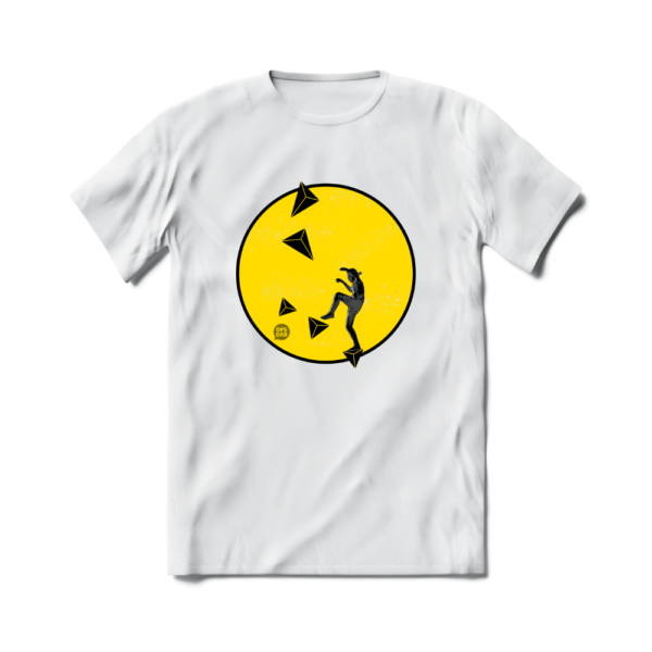 Camiseta de Escalada Boulder Route Setter Volume Kid Branca