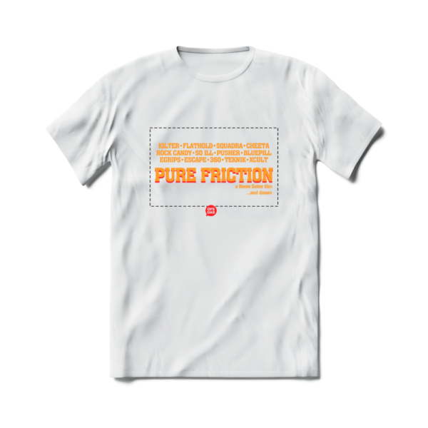 Camiseta de Escalada Boulder Route Setter Pure Friction Branca