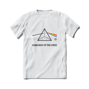 Camiseta de Escalada Boulder Route Setter Dark Side Of The Crux Branca