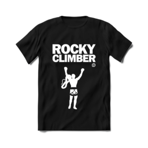 Camiseta de Escalada Boulder Route Setter Rocky Climber Lead Preta