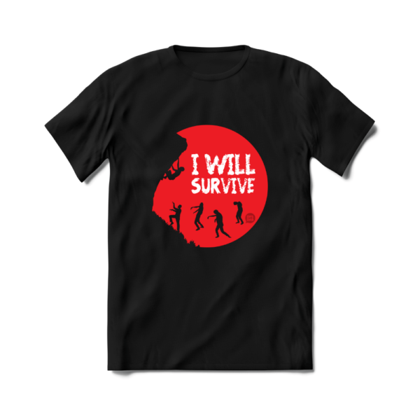 Camiseta de Escalada Boulder Route Setter I Will Survive Homem Preta