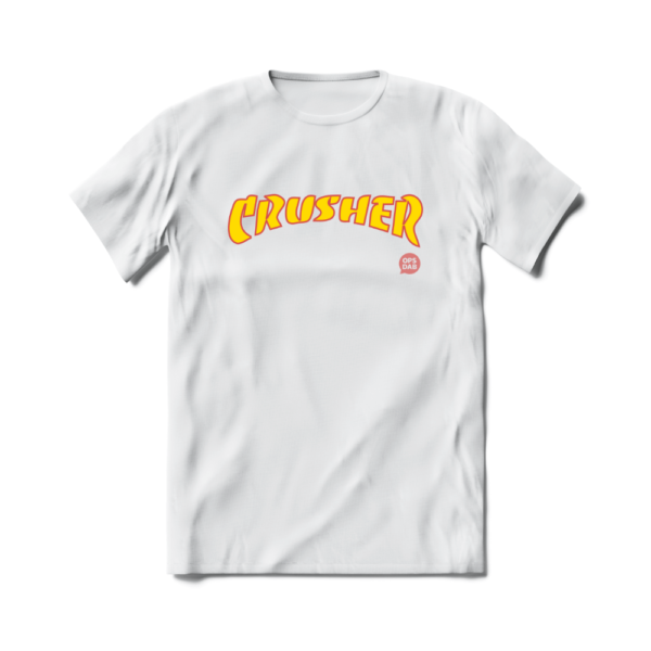 Camiseta de Escalada Boulder Route Setter Crusher Branca