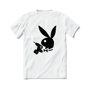 Camiseta de Escalada Boulder Playboy Branca