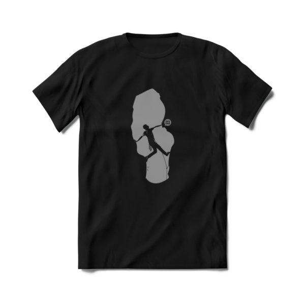 Camiseta de Escalada Trad Chaminé Preta