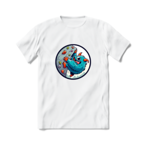 Camiseta de Escalada Monstrinhos Boldinho Branca